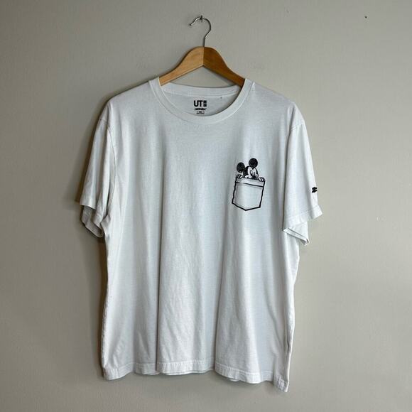 EUC | Uniqlo UT x Disney | Joshua Vides Mickey Mouse Tee | White/Black | XXL - Picture 9 of 15